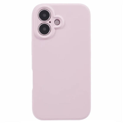 For iPhone 16 Case PC+Liquid Silicone Protective Phone Cover with Microfiber Lining