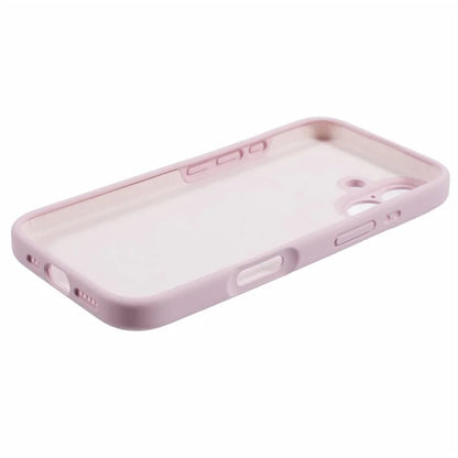 For iPhone 16 Case PC+Liquid Silicone Protective Phone Cover with Microfiber Lining