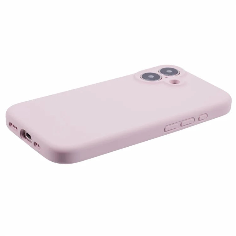 For iPhone 16 Case PC+Liquid Silicone Protective Phone Cover with Microfiber Lining