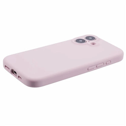 For iPhone 16 Case PC+Liquid Silicone Protective Phone Cover with Microfiber Lining