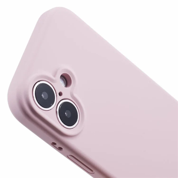 For iPhone 16 Case PC+Liquid Silicone Protective Phone Cover with Microfiber Lining
