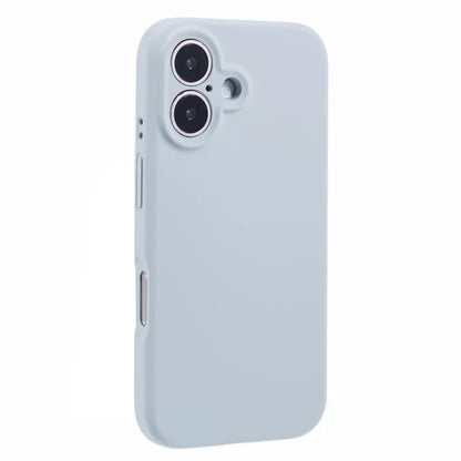 For iPhone 16 Case PC+Liquid Silicone Protective Phone Cover with Microfiber Lining