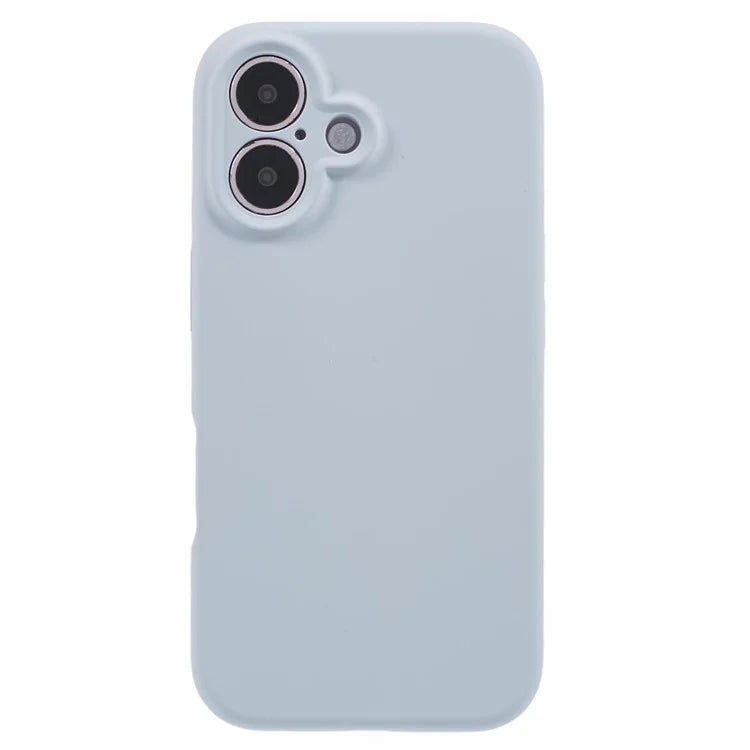 For iPhone 16 Case PC+Liquid Silicone Protective Phone Cover with Microfiber Lining