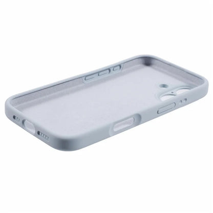 For iPhone 16 Case PC+Liquid Silicone Protective Phone Cover with Microfiber Lining