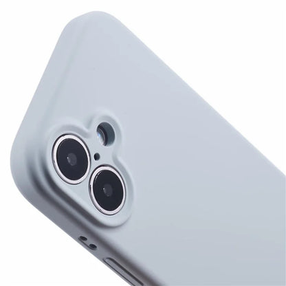 For iPhone 16 Case PC+Liquid Silicone Protective Phone Cover with Microfiber Lining