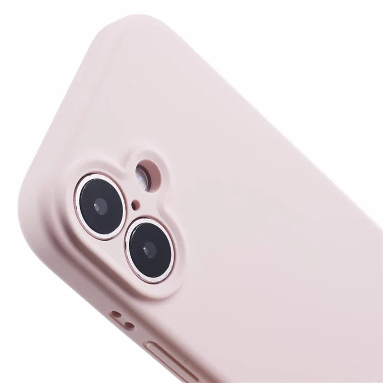 For iPhone 16 Case PC+Liquid Silicone Protective Phone Cover with Microfiber Lining