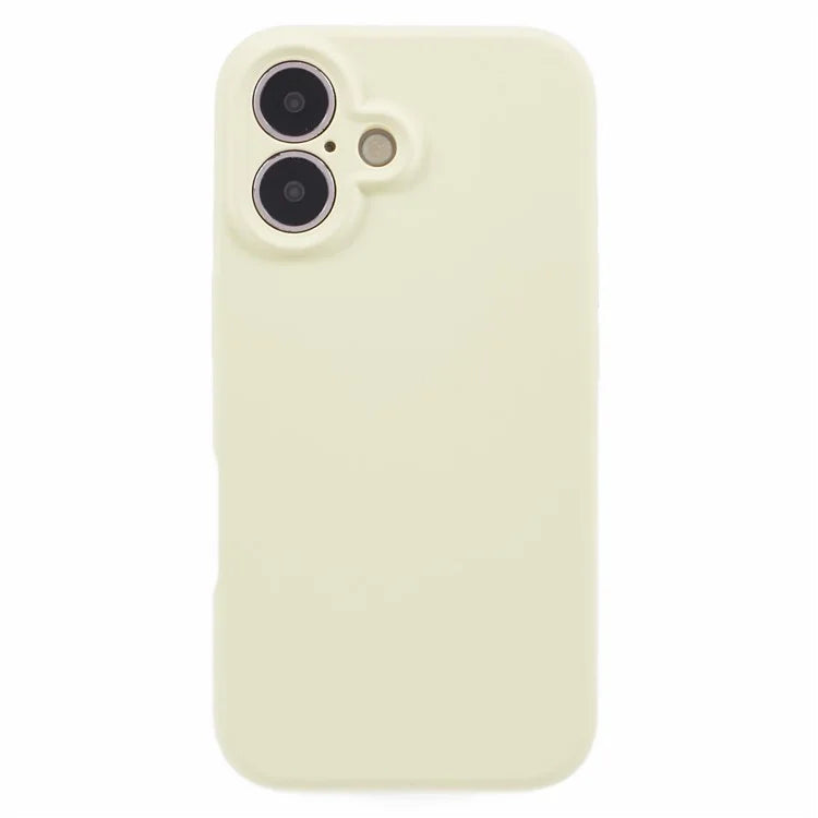 For iPhone 16 Case PC+Liquid Silicone Protective Phone Cover with Microfiber Lining