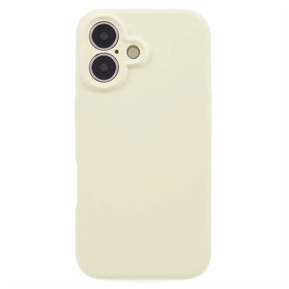 For iPhone 16 Case PC+Liquid Silicone Protective Phone Cover with Microfiber Lining