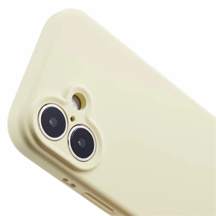 For iPhone 16 Case PC+Liquid Silicone Protective Phone Cover with Microfiber Lining