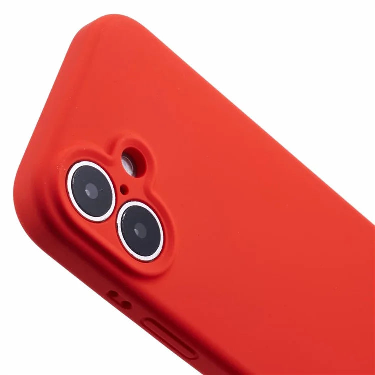 For iPhone 16 Case PC+Liquid Silicone Protective Phone Cover with Microfiber Lining