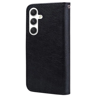 For Samsung Galaxy A16 5G Case Solid Color Leather Folding Stand Wallet Leather Phone Cover