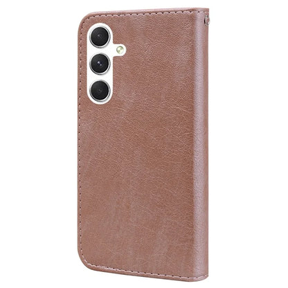 For Samsung Galaxy A16 5G Case Solid Color Leather Folding Stand Wallet Leather Phone Cover