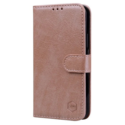For Samsung Galaxy S24 FE Case Solid Color Leather Folding Stand Wallet Leather Phone Cover