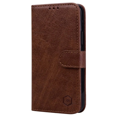 For Samsung Galaxy S24 FE Case Solid Color Leather Folding Stand Wallet Leather Phone Cover