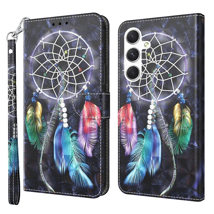 For Samsung Galaxy A16 5G Case Stand Pattern Printing Leather Phone Cover