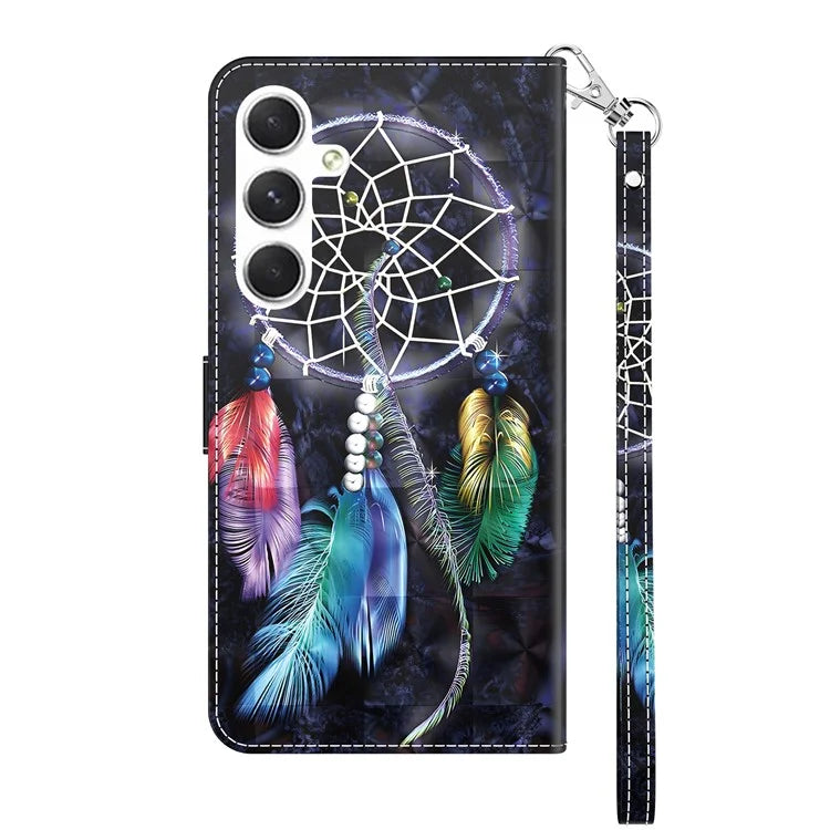 For Samsung Galaxy A16 5G Case Stand Pattern Printing Leather Phone Cover