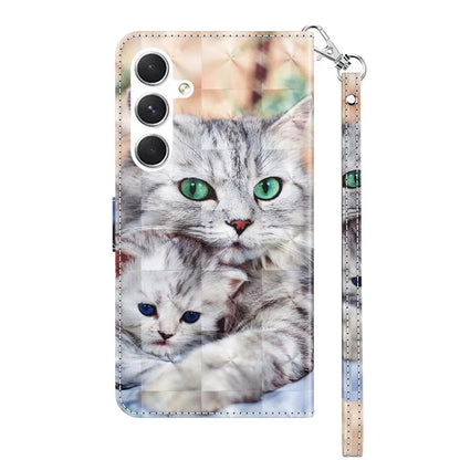 For Samsung Galaxy A16 5G Case Stand Pattern Printing Leather Phone Cover