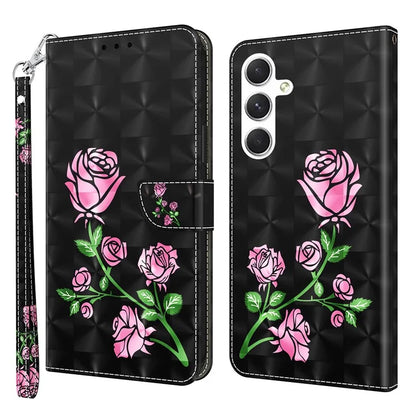 For Samsung Galaxy A16 5G Case Stand Pattern Printing Leather Phone Cover