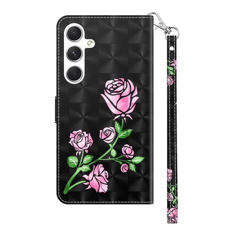 For Samsung Galaxy A16 5G Case Stand Pattern Printing Leather Phone Cover