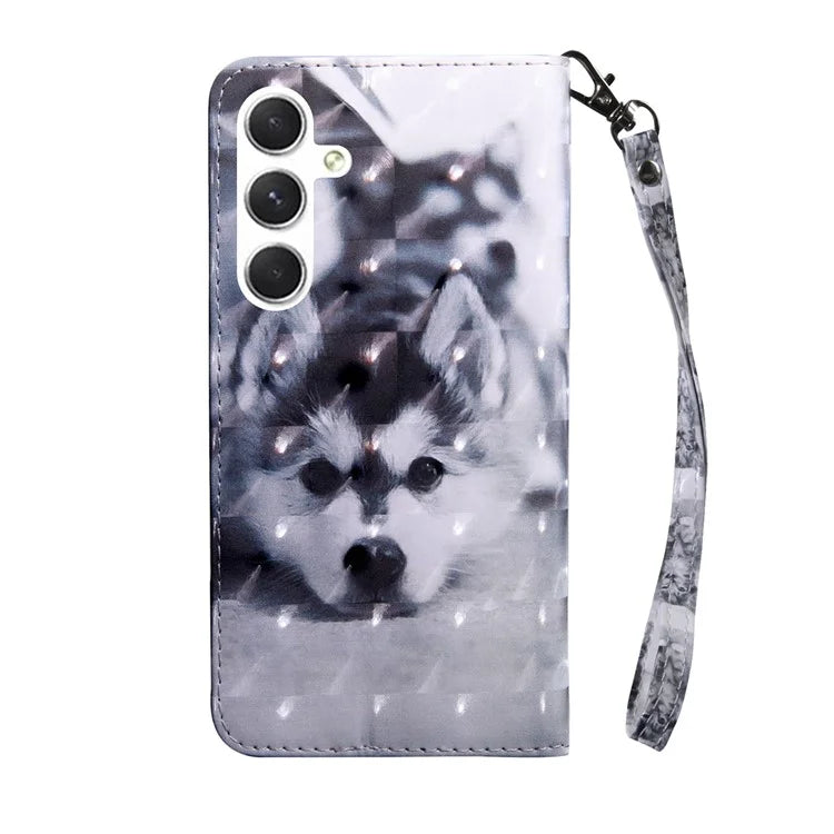 For Samsung Galaxy A16 5G Case Stand Pattern Printing Leather Phone Cover