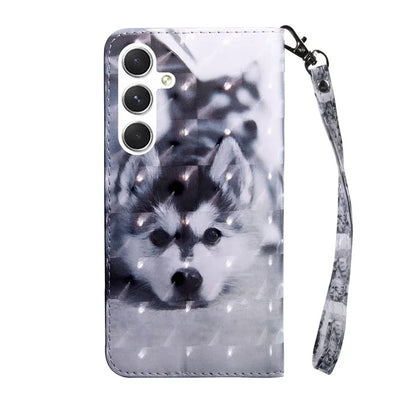 For Samsung Galaxy A16 5G Case Stand Pattern Printing Leather Phone Cover