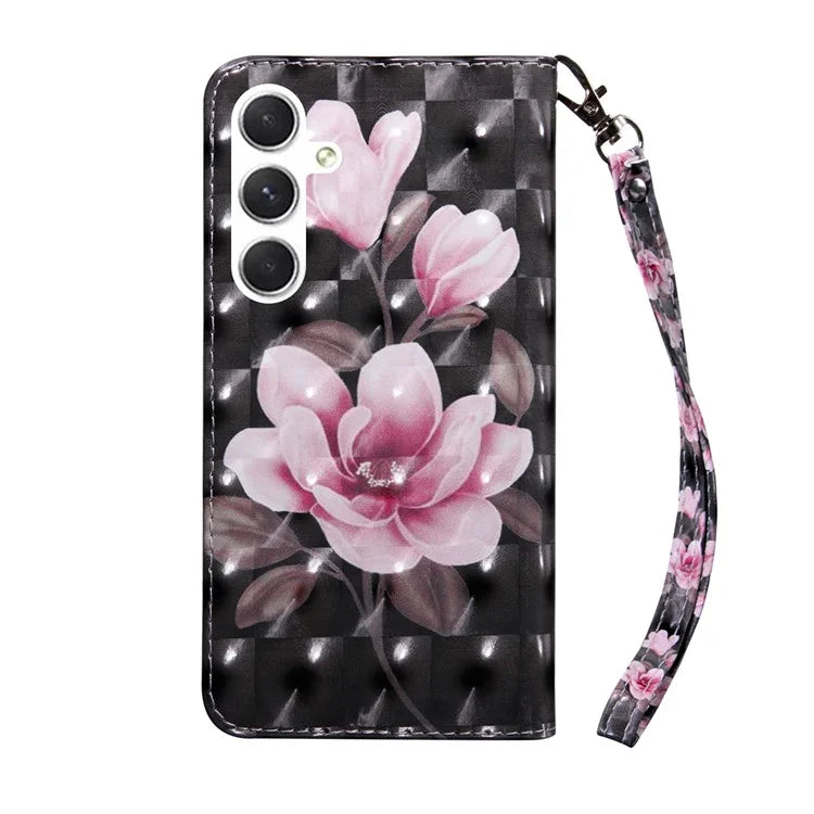 For Samsung Galaxy A16 5G Case Stand Pattern Printing Leather Phone Cover