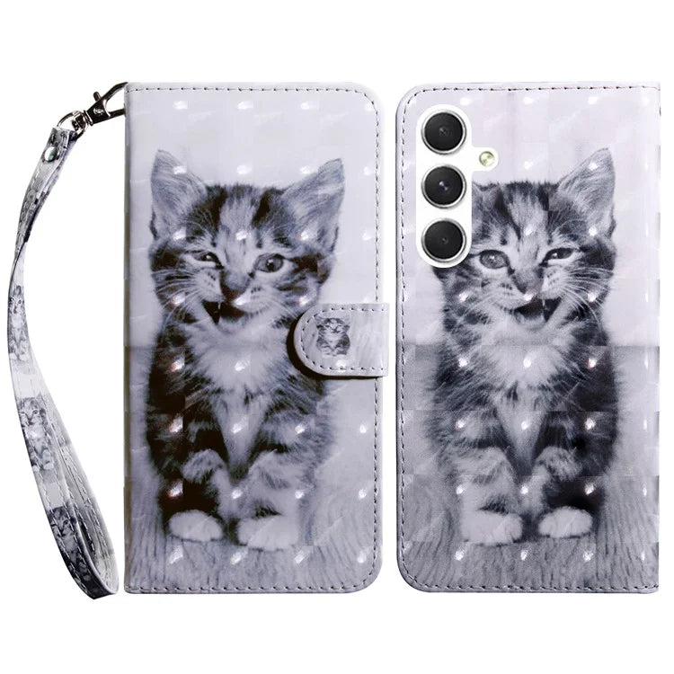 For Samsung Galaxy A16 5G Case Stand Pattern Printing Leather Phone Cover