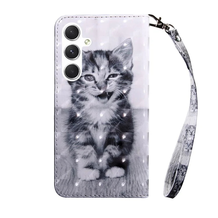 For Samsung Galaxy A16 5G Case Stand Pattern Printing Leather Phone Cover