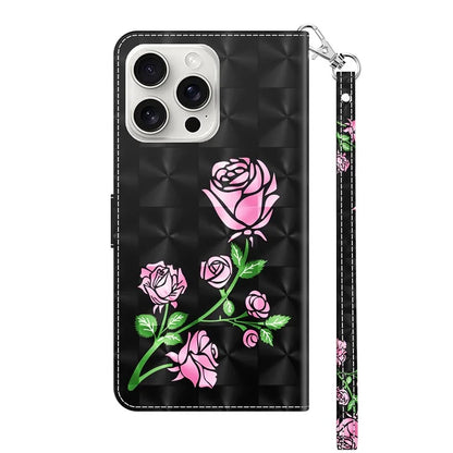 For iPhone 16 Pro Max Case Stand Pattern Printing Leather Phone Cover