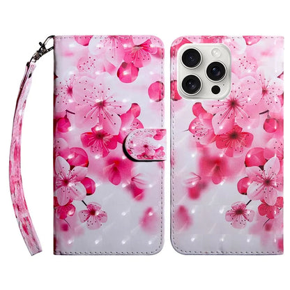 For iPhone 16 Pro Max Case Stand Pattern Printing Leather Phone Cover