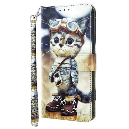 For Samsung Galaxy S24 FE Case Stand Pattern Printing Leather Phone Cover