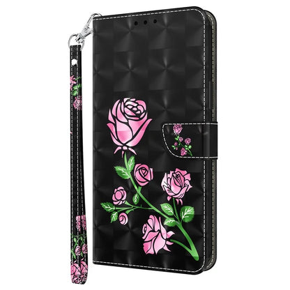 For Samsung Galaxy S24 FE Case Stand Pattern Printing Leather Phone Cover