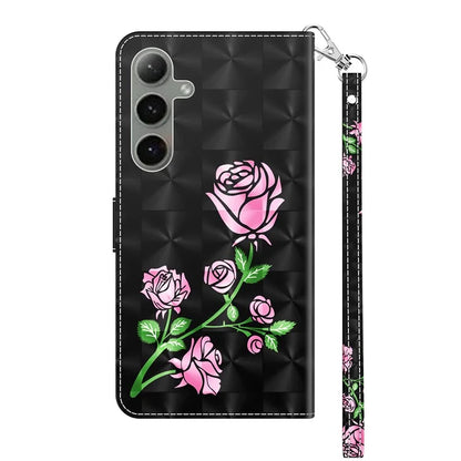 For Samsung Galaxy S24 FE Case Stand Pattern Printing Leather Phone Cover