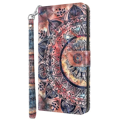 For Samsung Galaxy S24 FE Case Stand Pattern Printing Leather Phone Cover