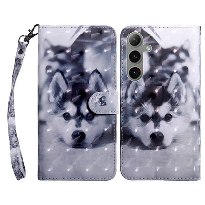 For Samsung Galaxy S24 FE Case Stand Pattern Printing Leather Phone Cover