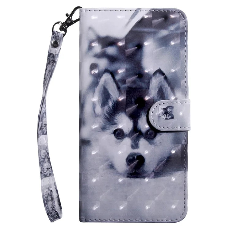 For Samsung Galaxy S24 FE Case Stand Pattern Printing Leather Phone Cover