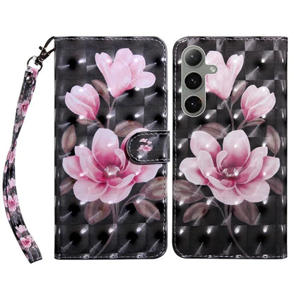 For Samsung Galaxy S24 FE Case Stand Pattern Printing Leather Phone Cover