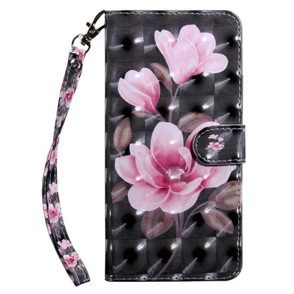 For Samsung Galaxy S24 FE Case Stand Pattern Printing Leather Phone Cover