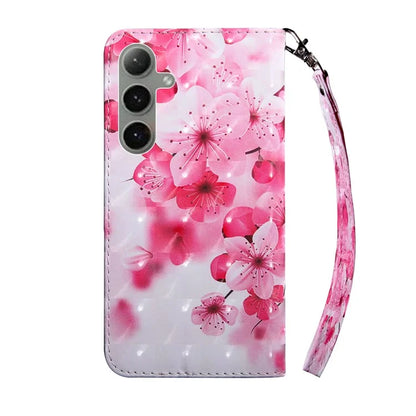 For Samsung Galaxy S24 FE Case Stand Pattern Printing Leather Phone Cover