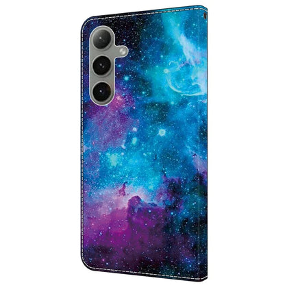 For Samsung Galaxy S24 FE Case Pattern Printed Protective Leather Flip Phone Case