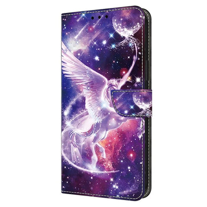For Samsung Galaxy S24 FE Case Pattern Printed Protective Leather Flip Phone Case