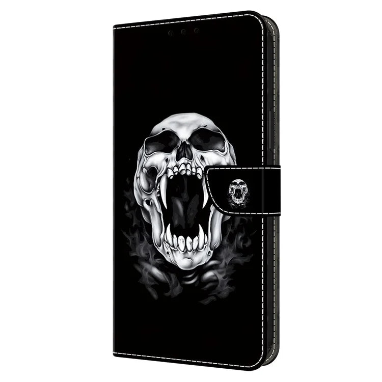 For Samsung Galaxy S24 FE Case Pattern Printed Protective Leather Flip Phone Case