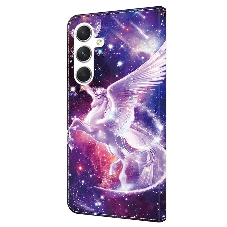 For Samsung Galaxy A16 5G Case Pattern Printed Protective Leather Flip Phone Case