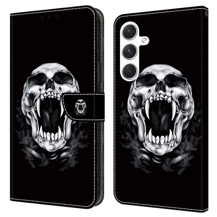 For Samsung Galaxy A16 5G Case Pattern Printed Protective Leather Flip Phone Case
