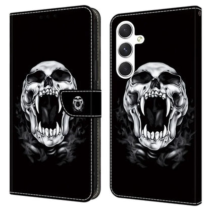 For Samsung Galaxy A16 5G Case Pattern Printed Protective Leather Flip Phone Case
