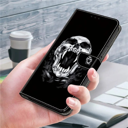 For Samsung Galaxy A16 5G Case Pattern Printed Protective Leather Flip Phone Case