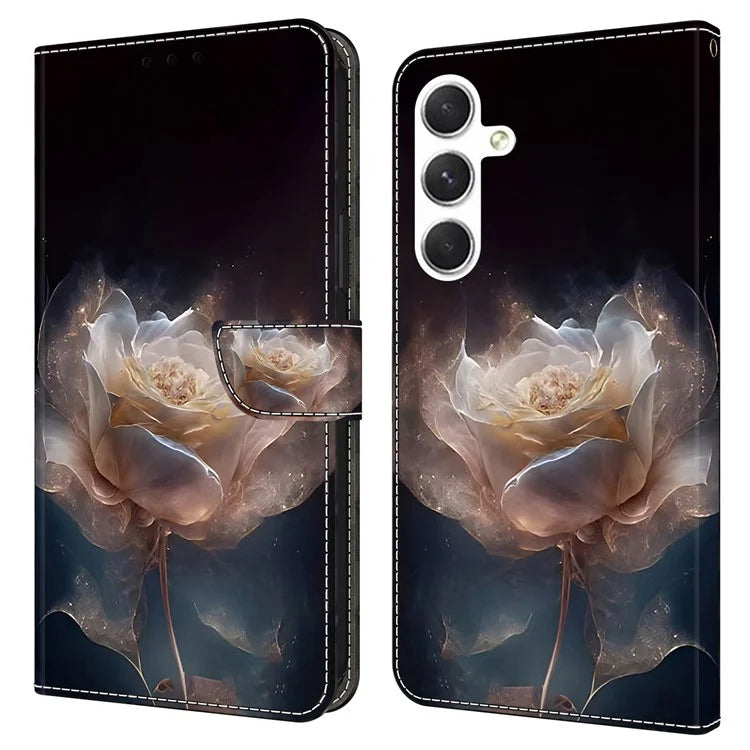 For Samsung Galaxy A16 5G Case Pattern Printed Protective Leather Flip Phone Case