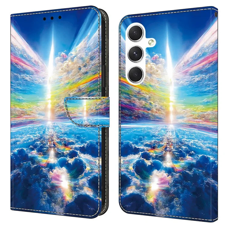 For Samsung Galaxy A16 5G Case Pattern Printed Protective Leather Flip Phone Case