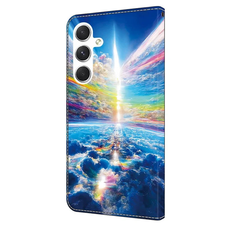 For Samsung Galaxy A16 5G Case Pattern Printed Protective Leather Flip Phone Case