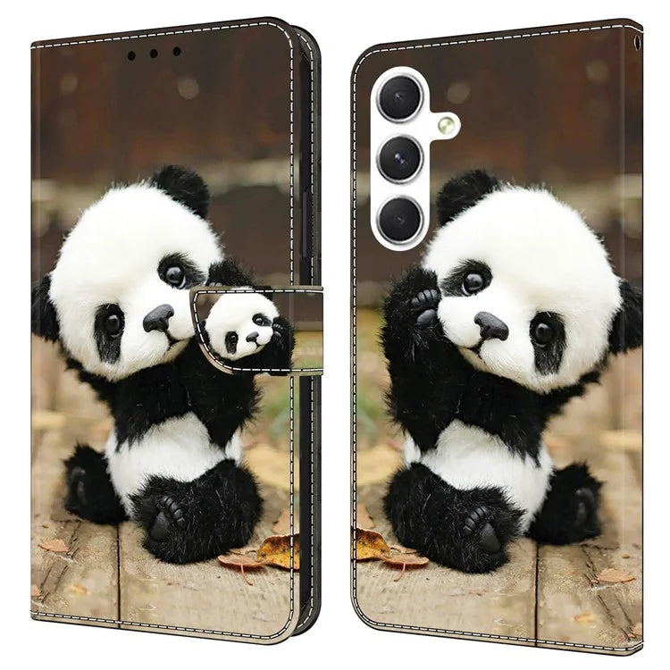For Samsung Galaxy A16 5G Case Pattern Printed Protective Leather Flip Phone Case